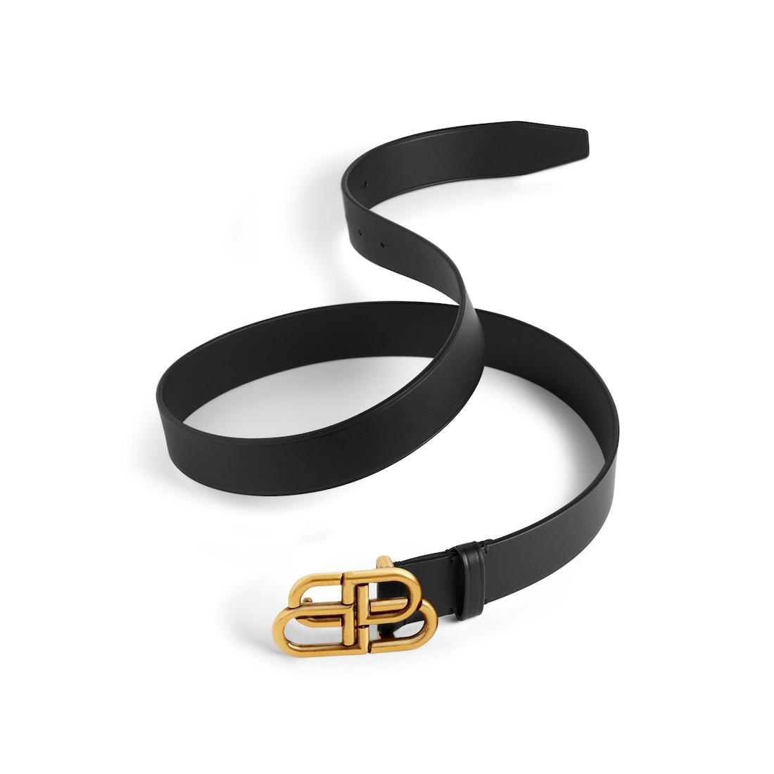 Women’s Bb Thin Belt in Black - Image 1